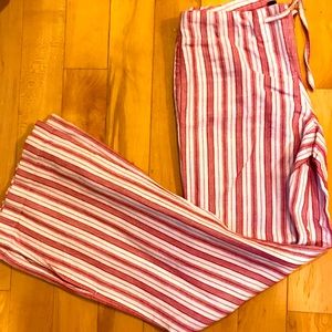 Express Linen Split Bell Bottom pants